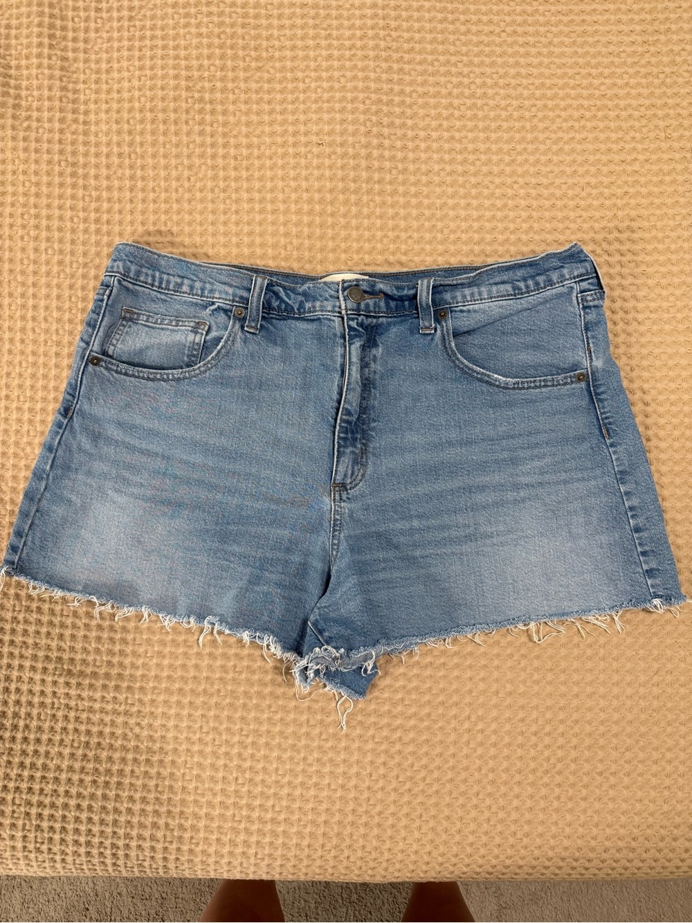 Universal Thread Light Blue Denim Frayed Cutoff Shorts